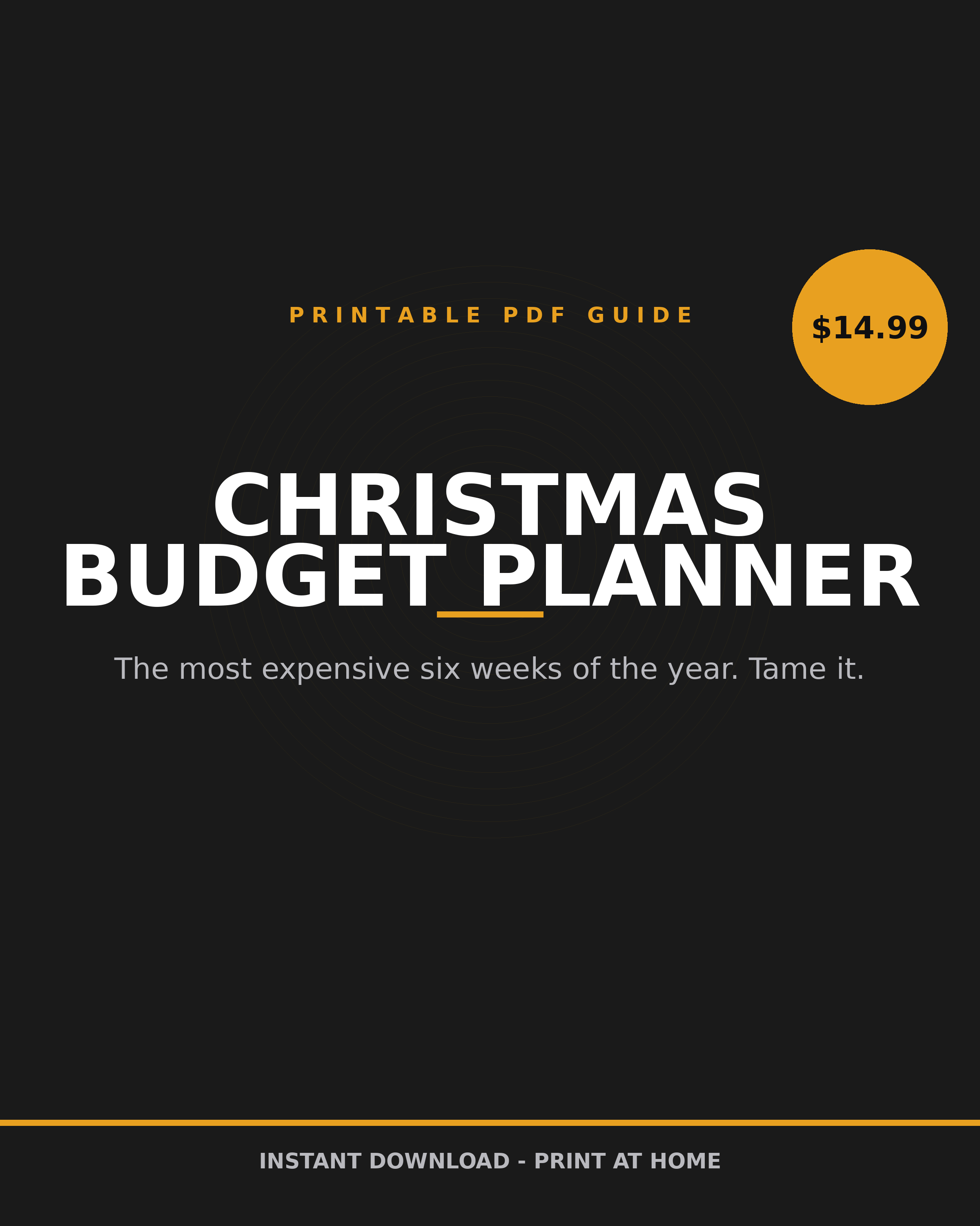 Christmas Budget Planner Bundle printable PDF: holiday spending planner