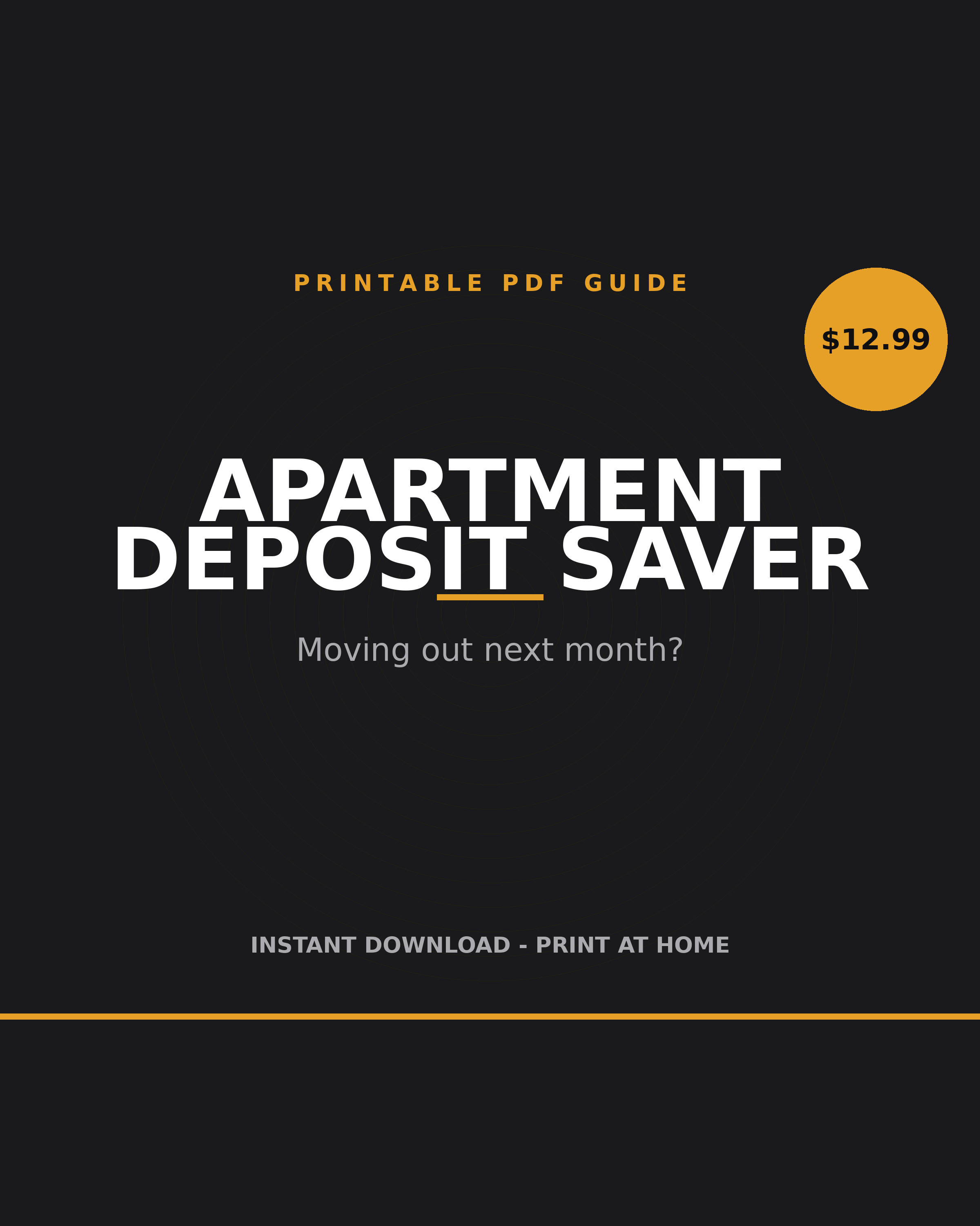 Apartment Deposit Saver Guide printable PDF: get your full rental deposit back