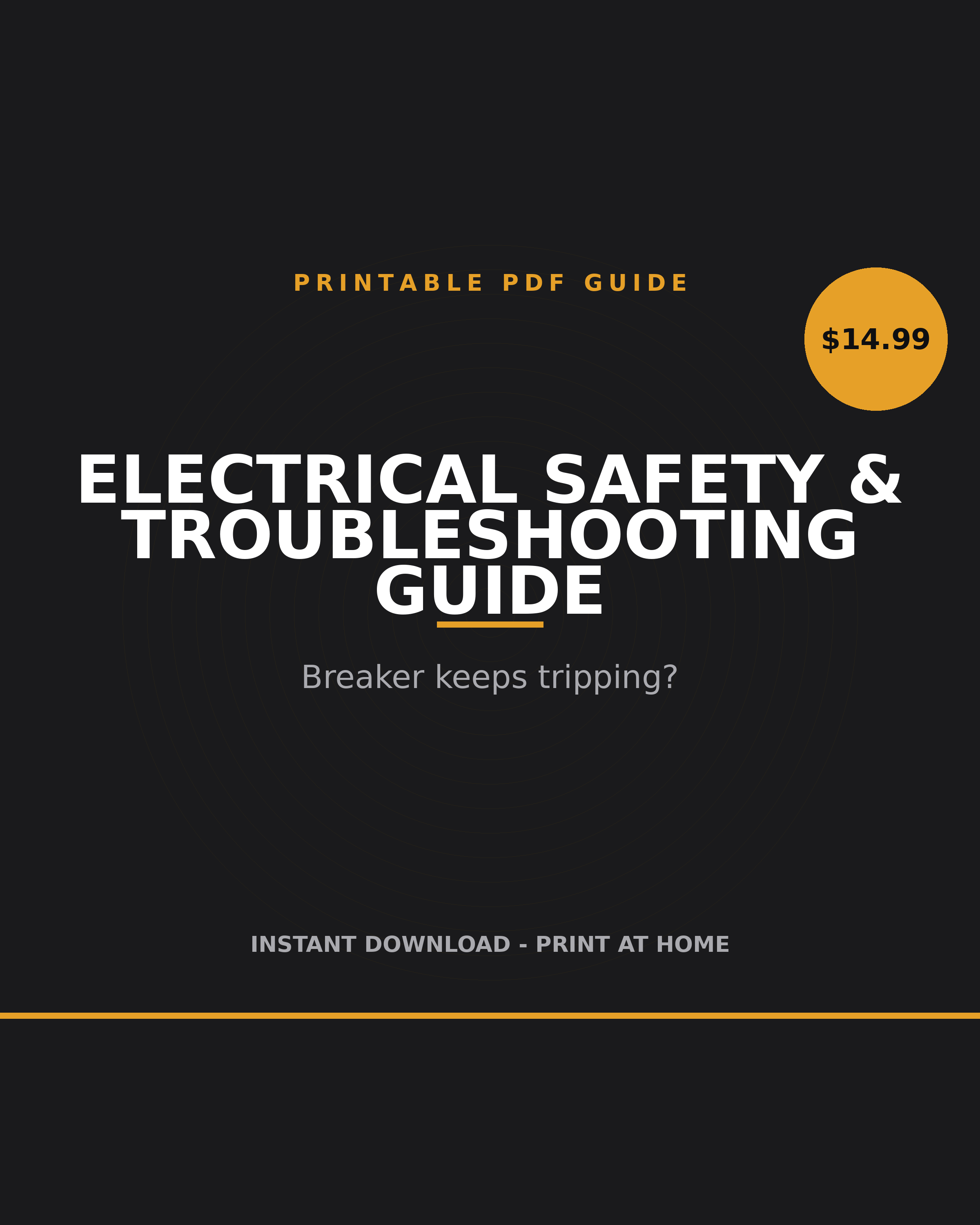Electrical Troubleshooting Guide printable PDF: fix tripping breakers and dead outlets
