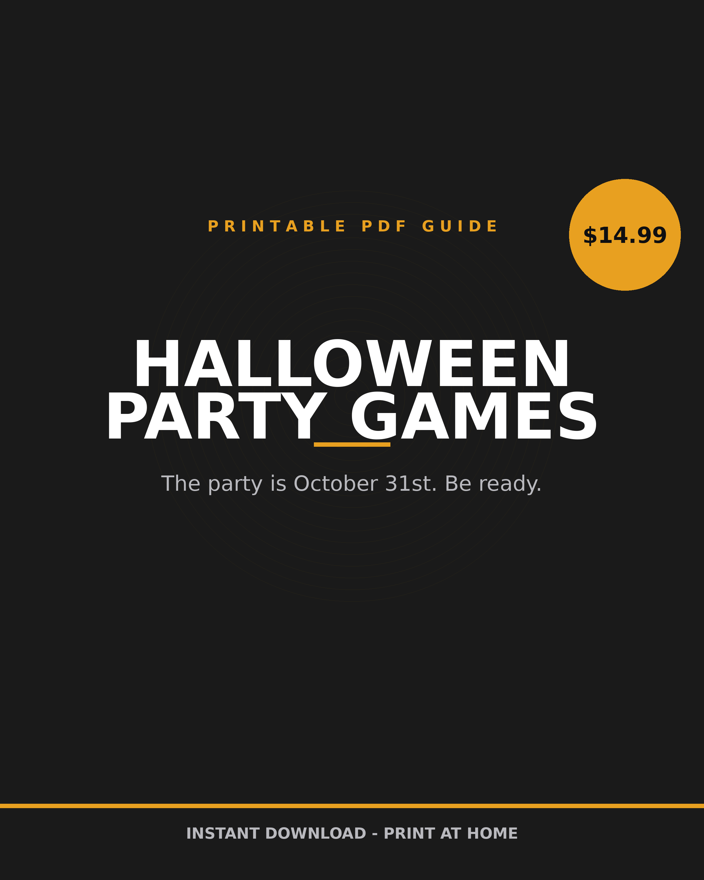 Halloween Party Games Bundle printable PDF: printable party games