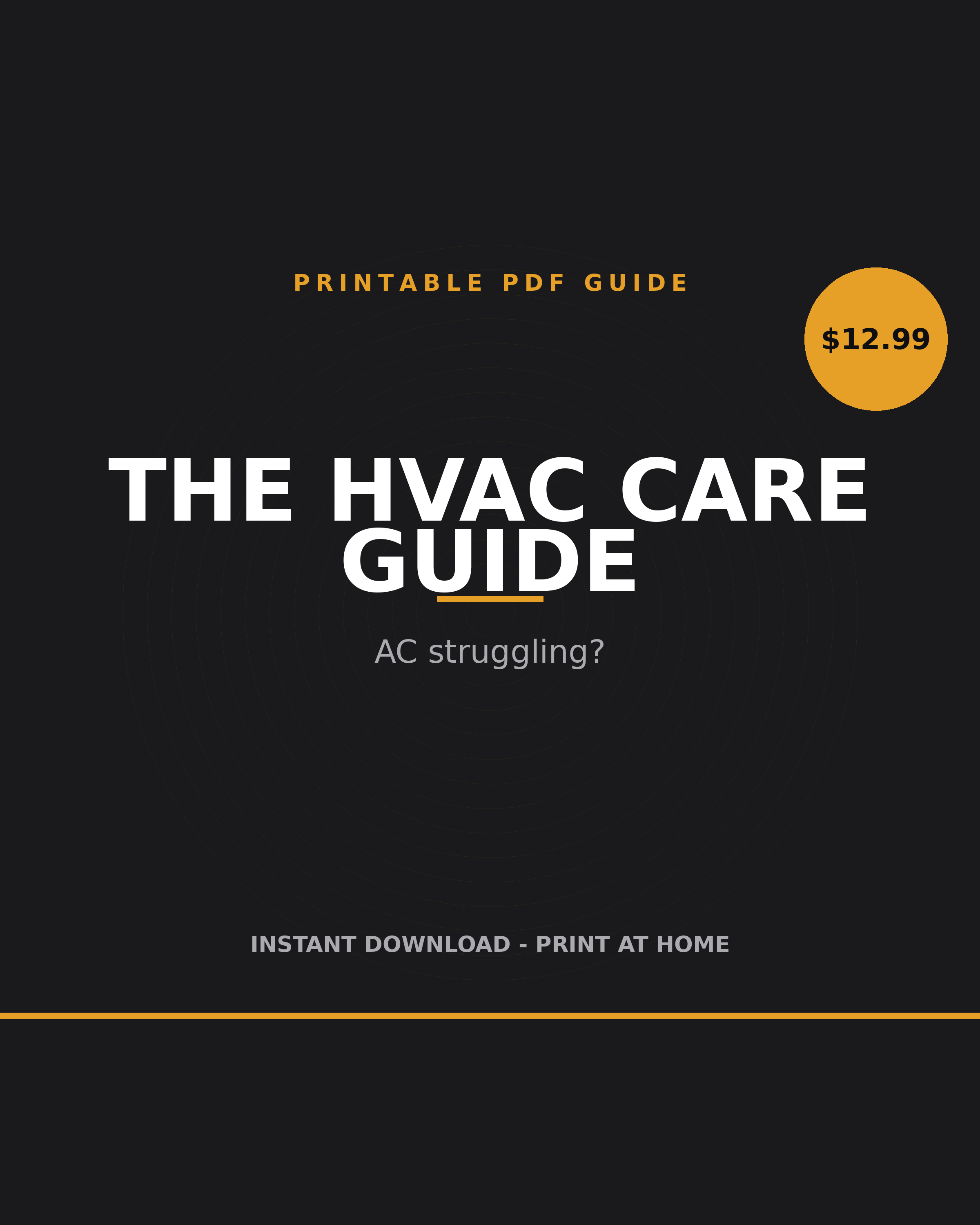 HVAC Care Guide printable PDF: furnace and AC maintenance for homeowners